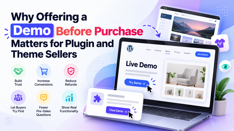 Why Offering a Demo Before Purchase Matters for Plugin and Theme Sellers